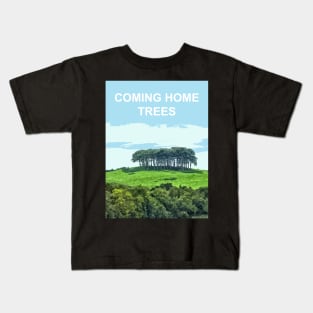 Coming Home Trees, Nearly There Trees Cornwall.  Cornish gift Kernow Travel location poster Kids T-Shirt